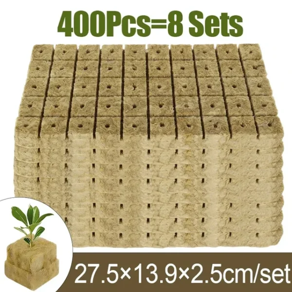 Sponge Block Starter Plugs Rock Wool Grow Cubes Seed Starters Planting Cubes Hydroponics Cuttings Plant Propagation Grow Supply