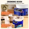 VEVOR Pottery Wheel Machine 10in Ceramic Wheel Foot Pedal Touch Screen 350W 3Leg Blue for  Ceramic Working Forming DIY Art Craft
