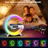 VIKEFON 30W Multifunction Wireless Charger Pad Stand Speaker TF RGB Night Light Fast Charging Station for iPhone Samsung Xiaomi