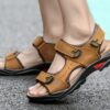 Casual summer sandals men's shoes plus size