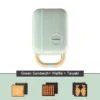 DMWD Multi-Function Breakfast Maker Electric Sandwich Machine  Waffle Donuts  Octopus Balls Taiyaki Light Food Machine 5 Plates
