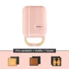 DMWD Multi-Function Breakfast Maker Electric Sandwich Machine  Waffle Donuts  Octopus Balls Taiyaki Light Food Machine 5 Plates