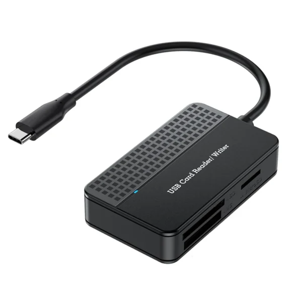 Card Reader Type C 4-in-1 USB3.0 USB-C OTG to SD CF Micro SD TF MS Card Adapter for Laptop PC Windows macOS Memory Card Adapter