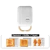 DMWD Multi-Function Breakfast Maker Electric Sandwich Machine  Waffle Donuts  Octopus Balls Taiyaki Light Food Machine 5 Plates