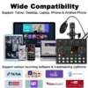 New BM800 Microphone Kits with Live Sound Card(Optional),Suspension Scissor Arm,Shock Mount and Pop Filter for Studio Recording