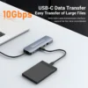 4K60Hz 8-in-1 USB C Hub with M.2 NVMe/SATA SSD Enclosure