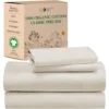 Soft Cooling Sheets King Size Sheets Full Set Bedspreads and Covers Deep Pockets 100% Organic Cotton Queen Sheet Set Sets Bed