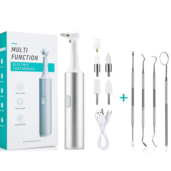 Electric Tooth Polisher 4 Modes Dental Tartar Remover Plaque Stains Cleaning Teeth Whitening Cleaner Tool Calculus Removal