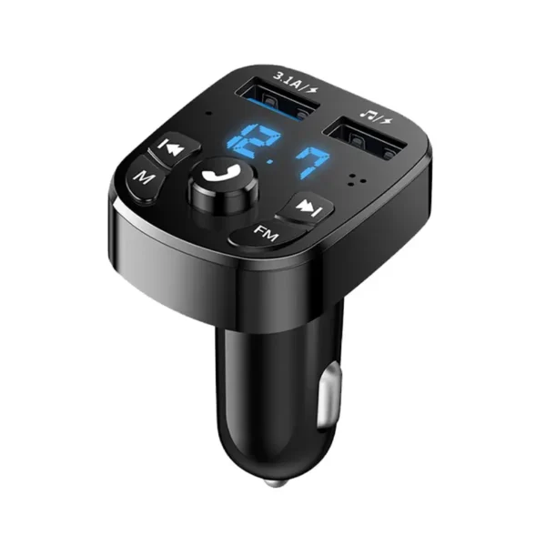 Car Mp3 Player Dual Usb Fast Charger Fm Bluetooth Receiver Bluetooth Compatible 5.0 Fm Transmitter Usb Flash Drive Plug Car Kit