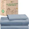 Soft Cooling Sheets King Size Sheets Full Set Bedspreads and Covers Deep Pockets 100% Organic Cotton Queen Sheet Set Sets Bed