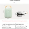 DMWD Multi-Function Breakfast Maker Electric Sandwich Machine  Waffle Donuts  Octopus Balls Taiyaki Light Food Machine 5 Plates