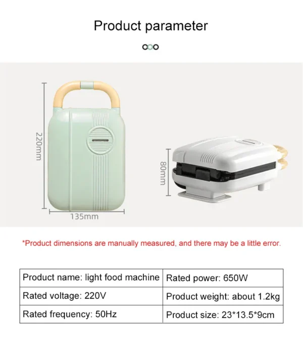 DMWD Multi-Function Breakfast Maker Electric Sandwich Machine  Waffle Donuts  Octopus Balls Taiyaki Light Food Machine 5 Plates