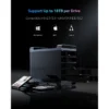 5 Bay RAID Hard Drive Enclosure, Aluminum 2.5"& 3.5" SATA HDD/SSD External Enclosure with RGB Fan, Support 90TB