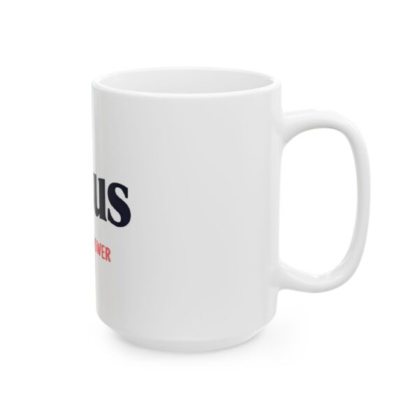 Inspirational Ceramic Mug for tea Lovers, Gifts for Christians, Motivational Drinkware, Jesus Is The Answer Cup, Faith-Based Office Mug