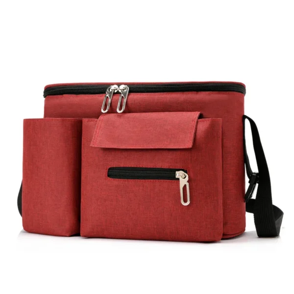 3 in 1 Nappy Diaper Bag with Extendable Folding Crib, Large Capacity Travel Baby Bed Bags for Mom Outing/Shopping, Portable Bag