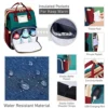3 in 1 Nappy Diaper Bag with Extendable Folding Crib, Large Capacity Travel Baby Bed Bags for Mom Outing/Shopping, Portable Bag