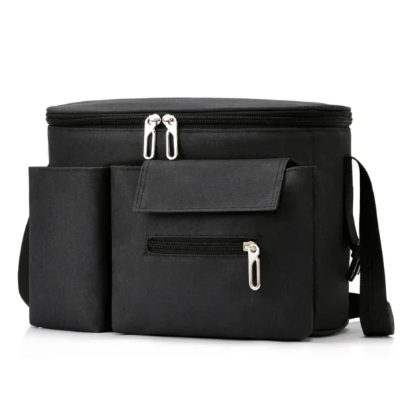 3 in 1 Nappy Diaper Bag with Extendable Folding Crib, Large Capacity Travel Baby Bed Bags for Mom Outing/Shopping, Portable Bag