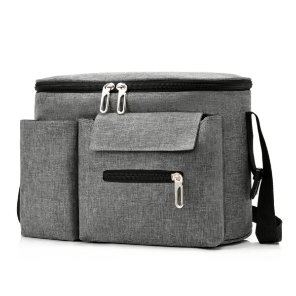 3 in 1 Nappy Diaper Bag with Extendable Folding Crib, Large Capacity Travel Baby Bed Bags for Mom Outing/Shopping, Portable Bag