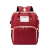 3 in 1 Nappy Diaper Bag with Extendable Folding Crib, Large Capacity Travel Baby Bed Bags for Mom Outing/Shopping, Portable Bag