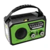 Outdoor Survival Weather Radio AM/FM/WB NOAA Solar Hand-cranked Rechargeable Power Bank Bluetooth-Compatible Speaker SOS Alarm