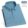 Oversized Men's Shirt Long Sleeve 100% Cotton Oxford Plaid Stripe Regular Fit Casual Fashion Men's 11XL 10XL 9XL 8XL 7XL