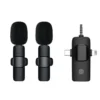 Basix Mini Lavalier Microphone Portable Audio Video Recording Mini Lapel Mic Wireless Microfone for IPhone TypeC ipad Game Phone
