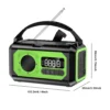 12000mAh Emergency Weather Radio Outdoor Solar Panel Radio Read Lamp Hand-Cranked AM/FM/NOAA Weather Radio For Outdoor Survival