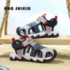 Knit Fabric Children Shoes Boy Sandals Rubber Sole Anti-slip Kids Beach Water Shoes Summer Casual Sports Sandals for Boy Sneaker