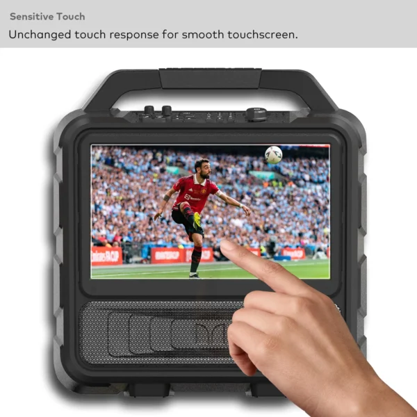 Premium Tempered Glass Screen Protector designed for Monster Vision Portable TV Entertainment System 15.6" Display Touchscreen