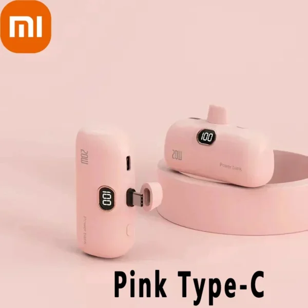 Xiaomi Mijia 30000mAh Mini Portable Power Bank Capsule Mobile Power Supply Emergency External Battery Fast Charger For iPhone 16