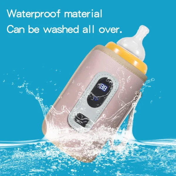USB Milk Water Warmer, Travel Stroller Insulated Bag, Nursing Bottle Heater, Outdoor Portable Baby Bottle Feeding Warmer