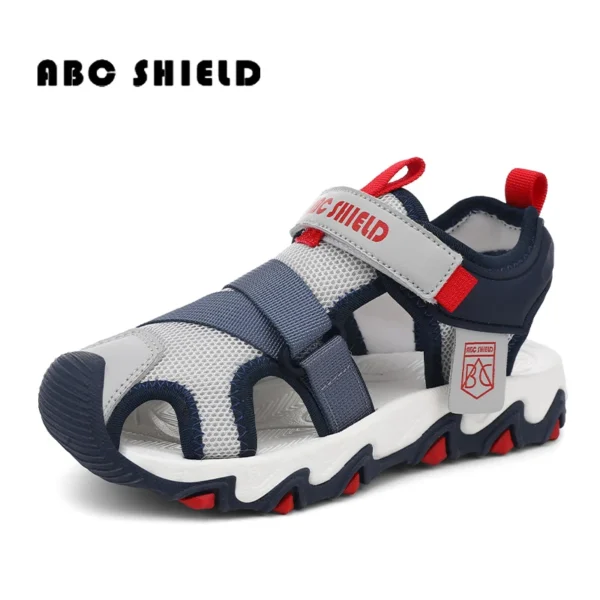 Knit Fabric Children Shoes Boy Sandals Rubber Sole Anti-slip Kids Beach Water Shoes Summer Casual Sports Sandals for Boy Sneaker