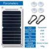 35W Sunpower Portable Solar Panel 5V Solar Plate WithUSB Safe Stabilize Charger ForPower Bank Phone Outdoor Camping Home RV Gift