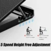 COOLCOLD A9 Gaming RGB Laptop Cooler 2 USB Ports 6 Fan Gaming Led Light Notebook Cooler For 13-18 Inch Stand For Laptop Macbook