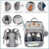 New Baby Nappy Changing Bags Changing Station Portable Baby Bed Travel Bassinet Folding Crib Shade Cloth Changing Pad Waterproof