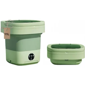 Portable washing machine,Mini Washer,11L upgraded large capacity foldable Washer.Deep cleaning of underwear, baby clothes