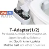 Bidet Hot Cold Warm Water Bidet for Toilet Seat Attachment Sprayer Shattaf Japanese Cover Dual Nozzle