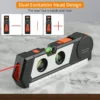 Laser Level Multipurpose Cross Line Laser 9.8 feet Measure Tape Ruler Adjusted Standard for Hanging Pictures Cabinets Tile Walls
