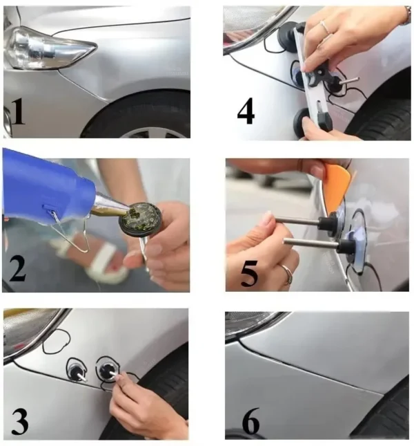 Car Dent Zoposon Repair Tools EU Plug Glue Gun Paintless Dent Repair Kit Automotive Dent Remover Suction Auto Dent Puller Tool