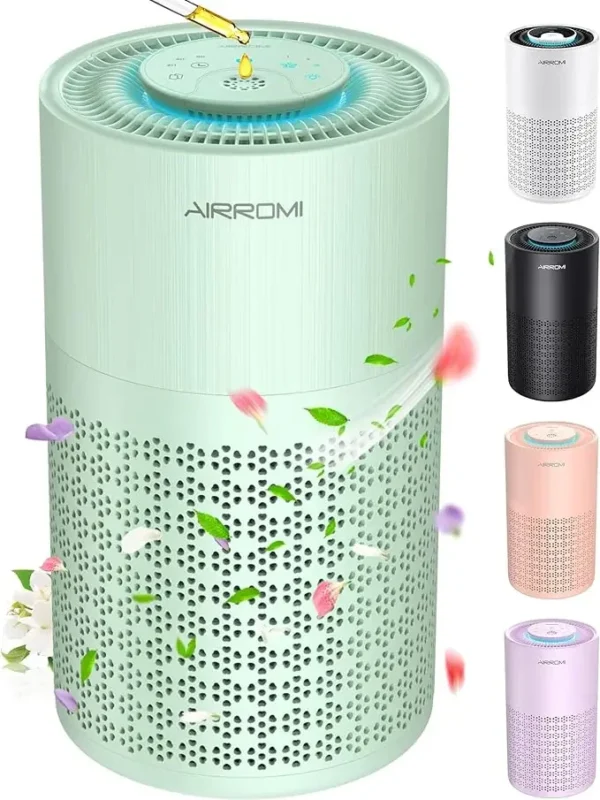 Air Purifier for Bedroom with True H13 HEPA 3-in-1 Filters,Pet Air Purifiers for Home Cat Pee Smell,Covers Up to 990 Ft²