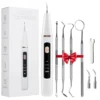 Ultrasonic Dental Scaler Oral Care Tartar Removal Calculus Remover Tooth Stain Cleaner LED Light Tooth Whitening Tools Household