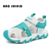 Knit Fabric Children Shoes Boy Sandals Rubber Sole Anti-slip Kids Beach Water Shoes Summer Casual Sports Sandals for Boy Sneaker