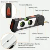 Laser Level Multipurpose Cross Line Laser 9.8 feet Measure Tape Ruler Adjusted Standard for Hanging Pictures Cabinets Tile Walls