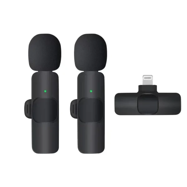 Basix Mini Lavalier Microphone Portable Audio Video Recording Mini Lapel Mic Wireless Microfone for IPhone TypeC ipad Game Phone