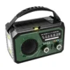 Outdoor Survival Weather Radio AM/FM/WB NOAA Solar Hand-cranked Rechargeable Power Bank Bluetooth-Compatible Speaker SOS Alarm
