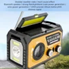 Outdoor Survival Weather Radio AM/FM/WB NOAA Solar Hand-cranked Rechargeable Power Bank Bluetooth-Compatible Speaker SOS Alarm