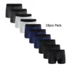 10Pcs Men's Boxer And Briefs Fashion Underwear High Stretch Boxer And briefs Shorts Breathable Soft Men's Shorts Comfortable