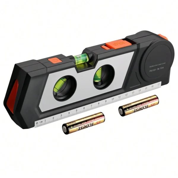 Laser Level Multipurpose Cross Line Laser 9.8 feet Measure Tape Ruler Adjusted Standard for Hanging Pictures Cabinets Tile Walls