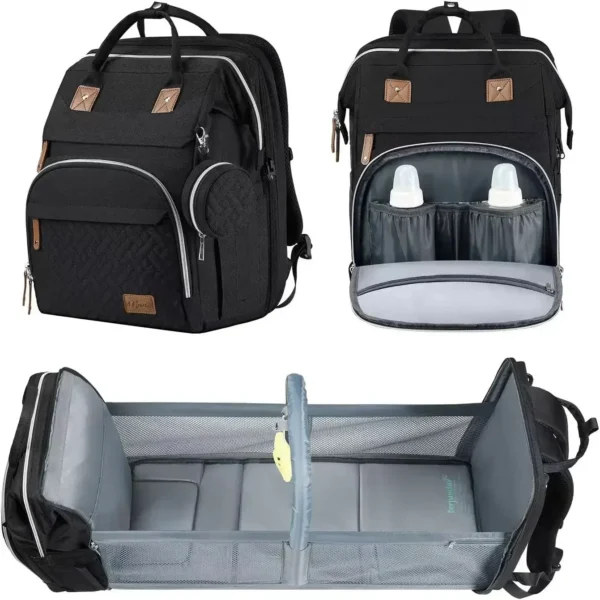New Baby Nappy Changing Bags Changing Station Portable Baby Bed Travel Bassinet Folding Crib Shade Cloth Changing Pad Waterproof