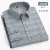 Oversized Men's Shirt Long Sleeve 100% Cotton Oxford Plaid Stripe Regular Fit Casual Fashion Men's 11XL 10XL 9XL 8XL 7XL